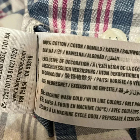 Abercrombie & Fitch Men’s Long Sleeve Flannel - Picture 4 of 4